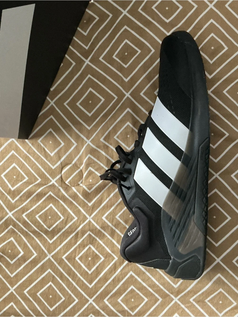 adidas Black Sneakers with White Stripes